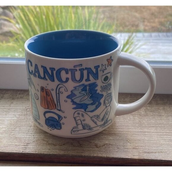 2019 Cancun Starbucks Coffee Mug Been There Series Mexico - Picture 1 of 9